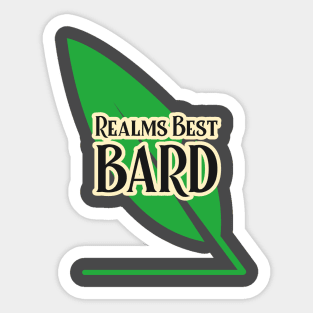 Realms Best Bard Sticker